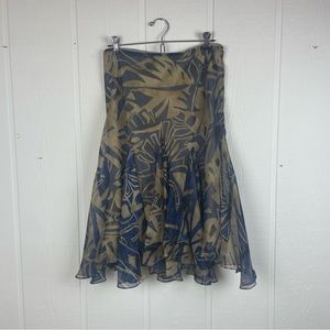 Lauren Ralph Lauren Fully Lined Godet Style Midi Skirt Size Small